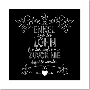 Enkel sind der Lohn Spruch für Oma Posters and Art